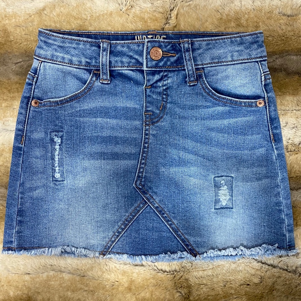 Justice jean skirt